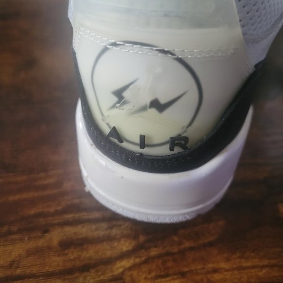 FRAGMENT DESIGN X AIR JORDAN 3 RETRO SP 'WHITE' - $220 - Size 9 MEN / Women 10.5 - Picture 2 of 4